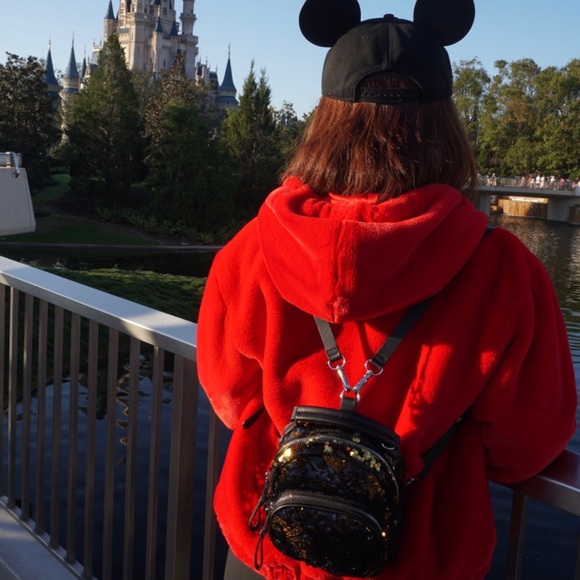 ZARA convertible sequins mini backpack - Picture 3 of 7